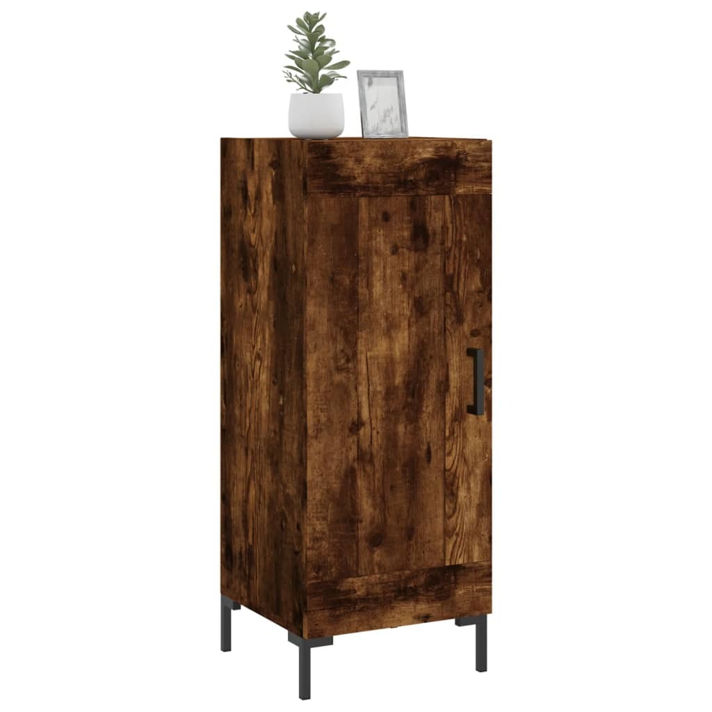 vidaXL Sideboard Smoked Oak 34.5x34x90 cm Engineered Wood