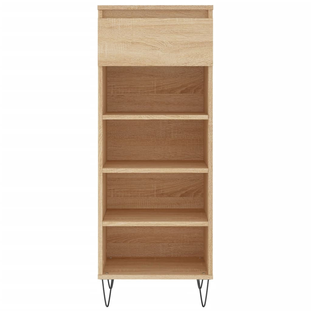 vidaXL Shoe Cabinet Sonoma Oak 40x36x105 cm Engineered Wood