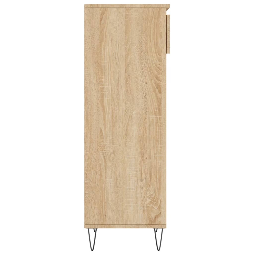 vidaXL Shoe Cabinet Sonoma Oak 40x36x105 cm Engineered Wood