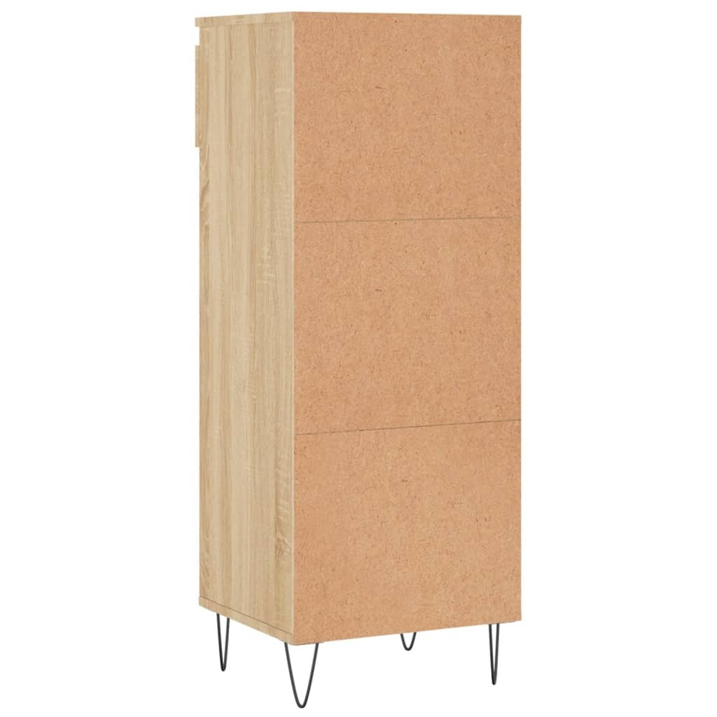 vidaXL Shoe Cabinet Sonoma Oak 40x36x105 cm Engineered Wood