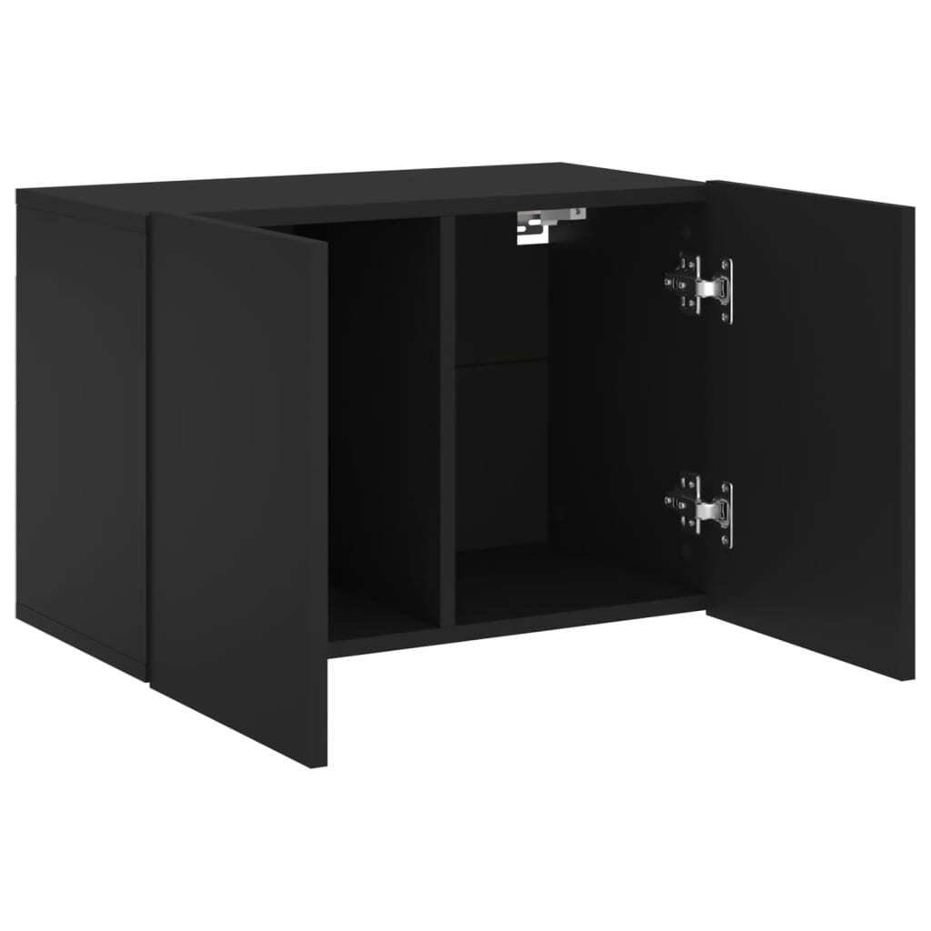 vidaXL TV Cabinet Wall-mounted Black 60x30x41 cm