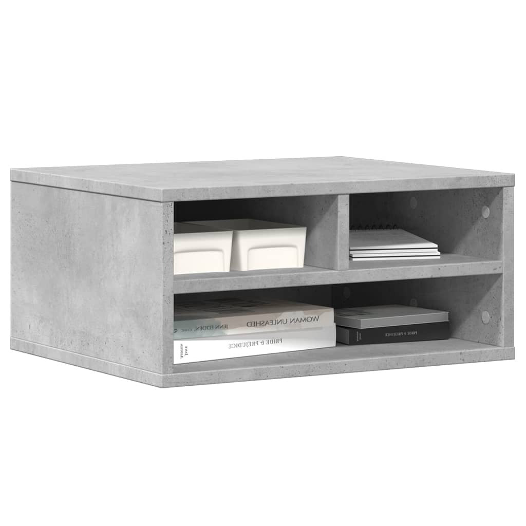 vidaXL Printer Stand Concrete Grey 49x40x22,5 cm Engineered Wood