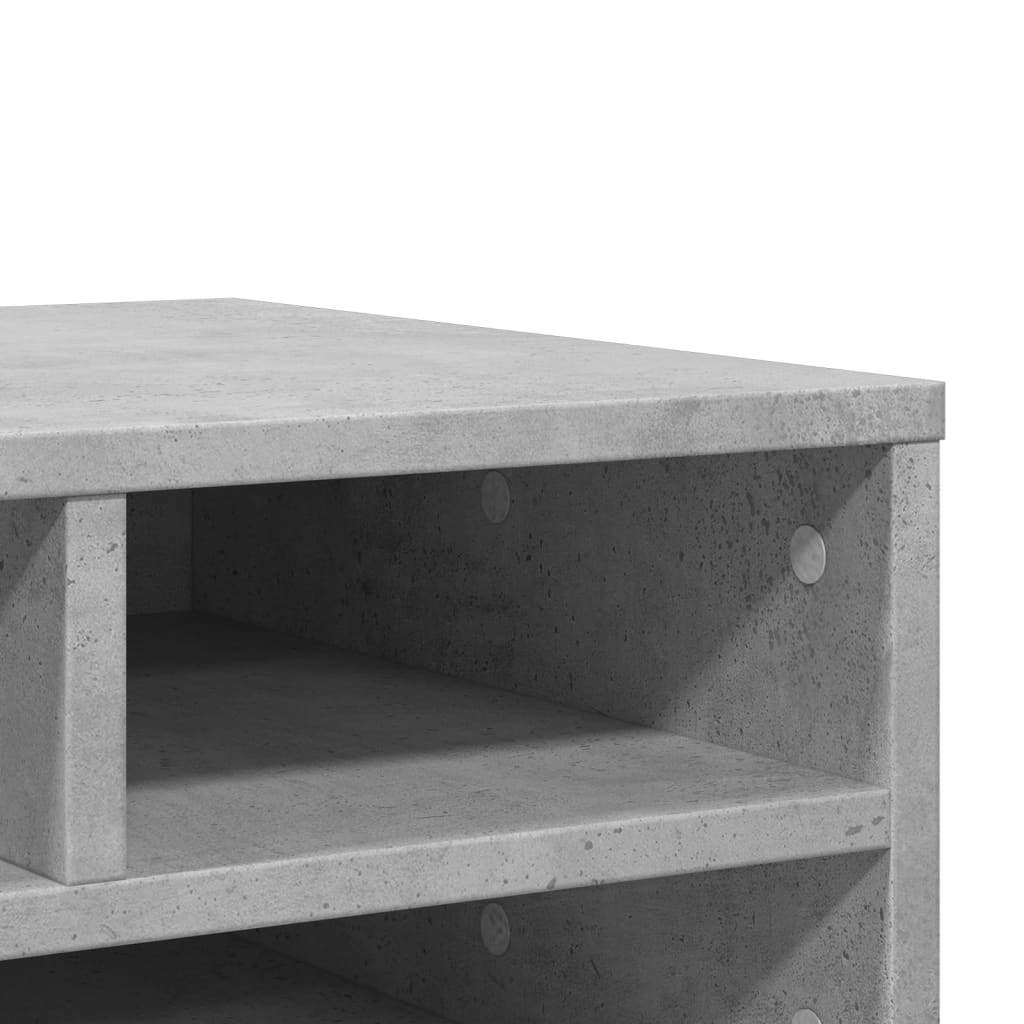 vidaXL Printer Stand Concrete Grey 49x40x22,5 cm Engineered Wood