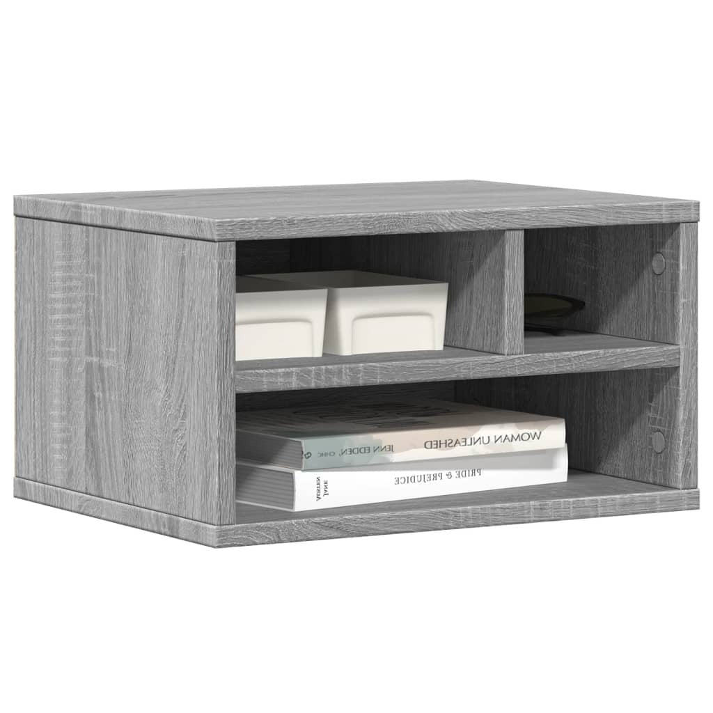 vidaXL Printer Stand Grey Sonoma 40x32x22,5 cm Engineered Wood