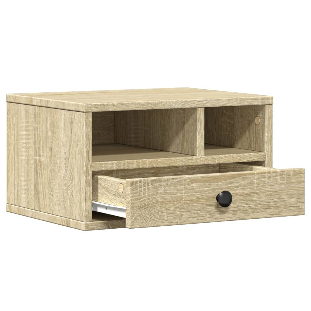 vidaXL Printer Stand Sonoma Oak 40x32x22,5 cm Engineered Wood