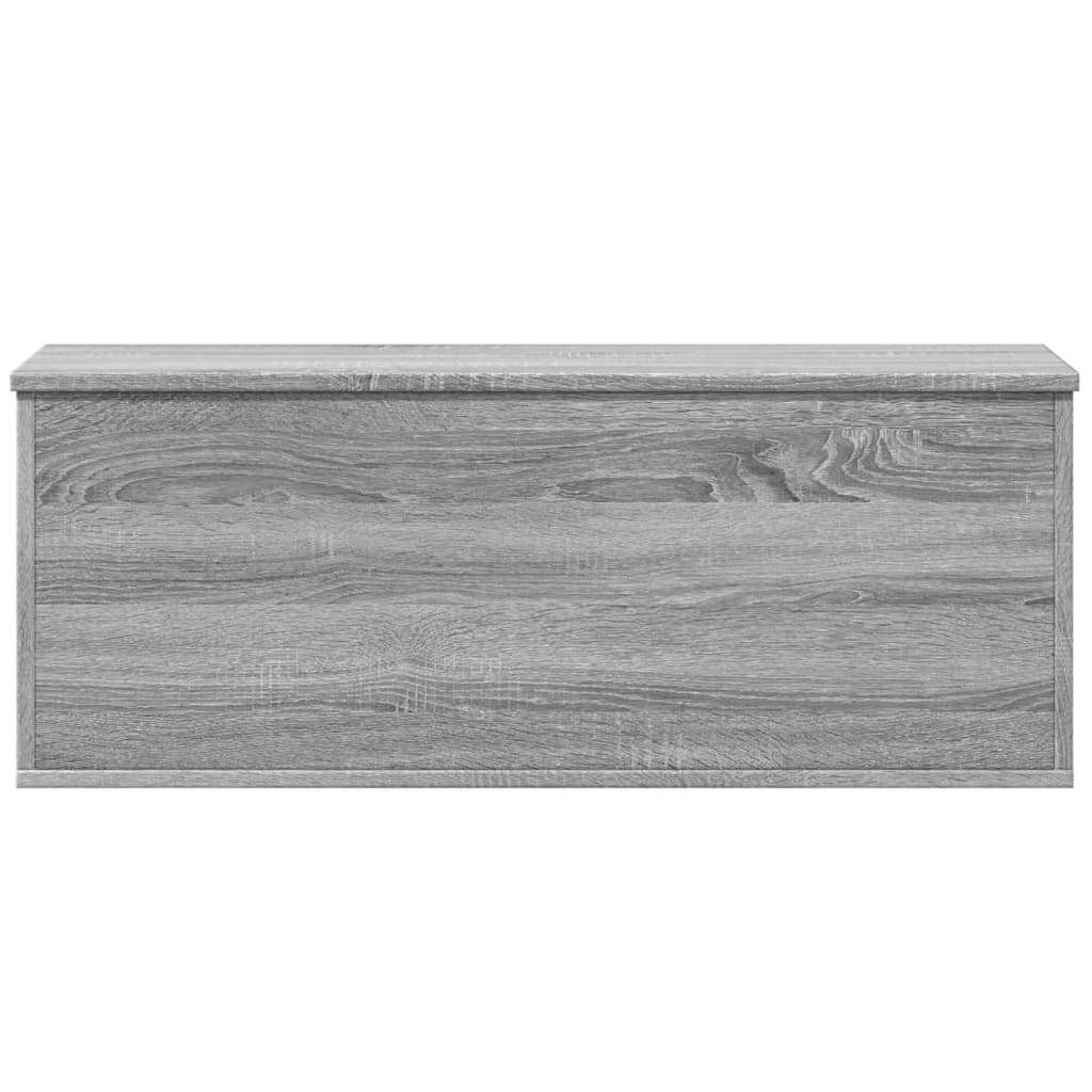 vidaXL Storage Box Grey Sonoma 90x35x35 cm Engineered Wood