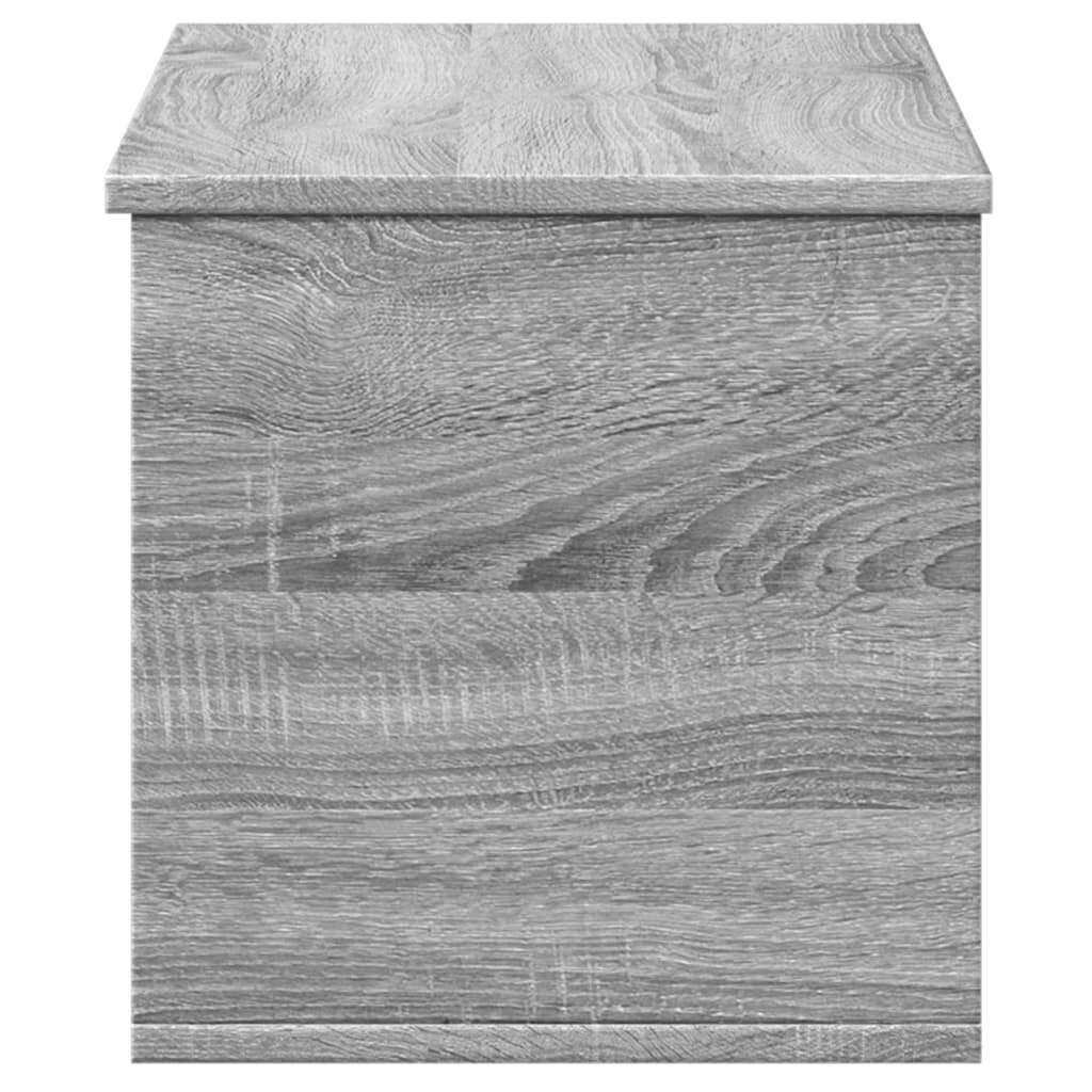 vidaXL Storage Box Grey Sonoma 90x35x35 cm Engineered Wood