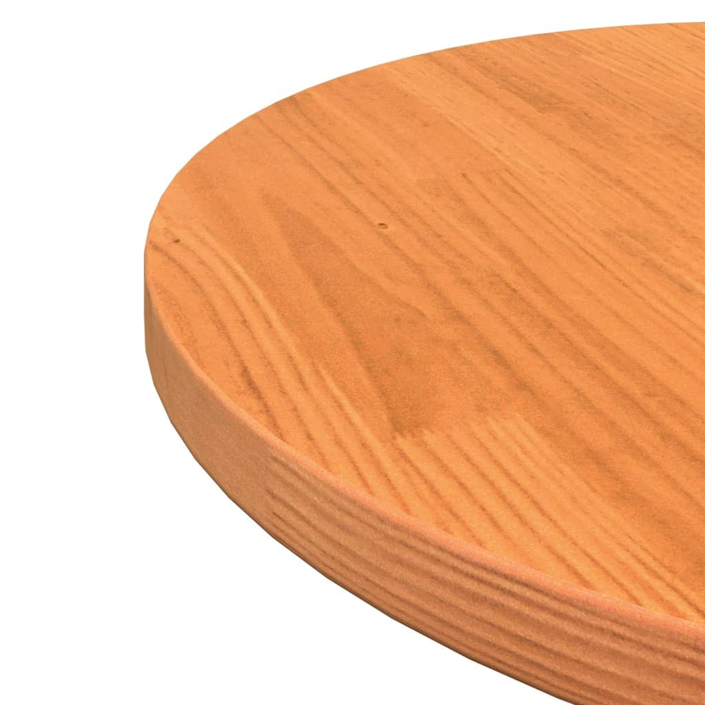 vidaXL Table Top Round Wax Brown 50x2.5 cm Solid Wood Pine