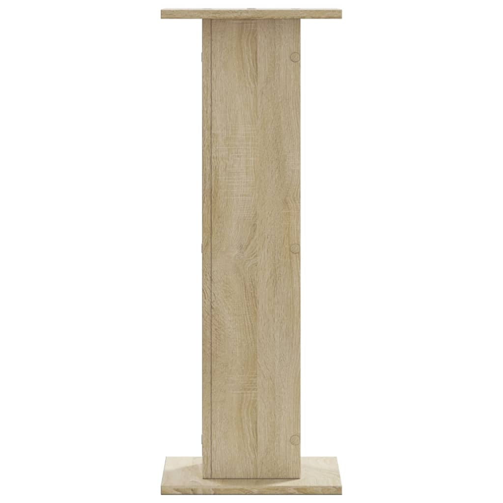 vidaXL Speaker Stands 2 pcs Sonoma Oak 30x30x80 cm Engineered Wood