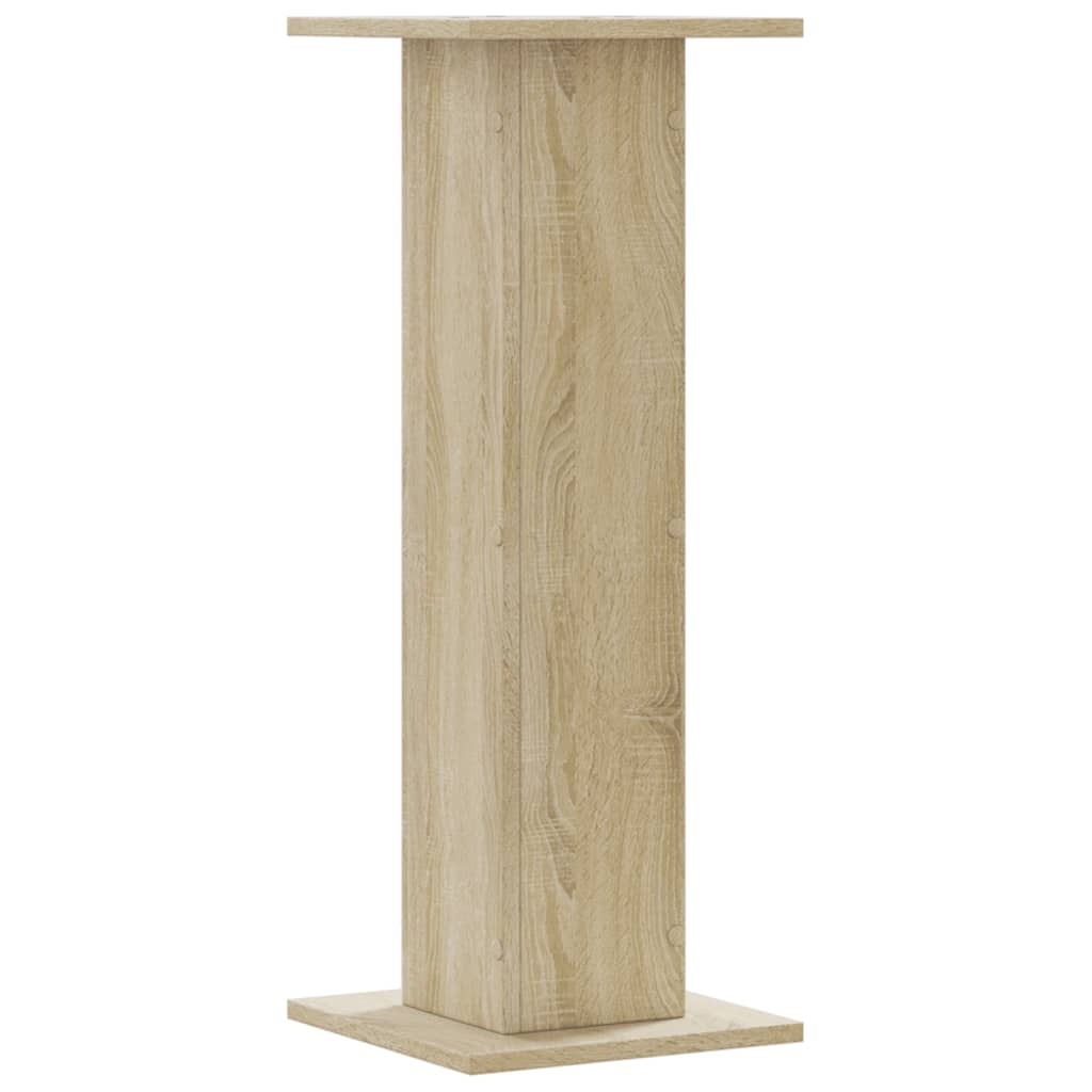 vidaXL Speaker Stands 2 pcs Sonoma Oak 30x30x80 cm Engineered Wood