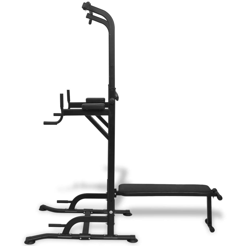 vidaXL Power Tower with Sit-up Bench