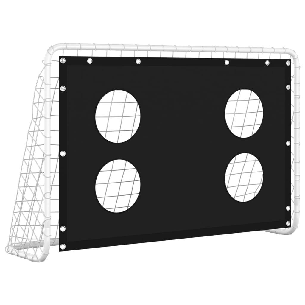 vidaXL Soccer Goal Training Net Steel 184x61x122 cm