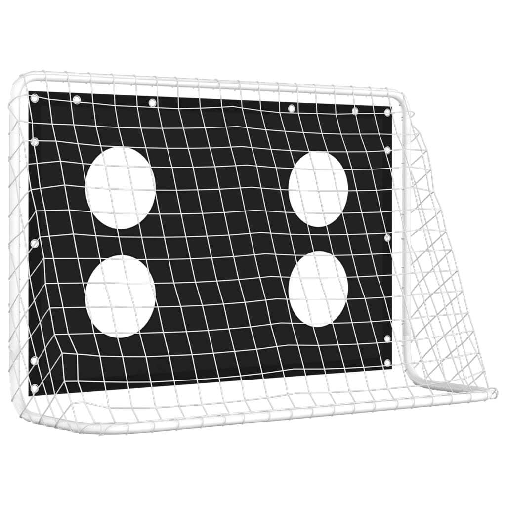 vidaXL Soccer Goal Training Net Steel 184x61x122 cm