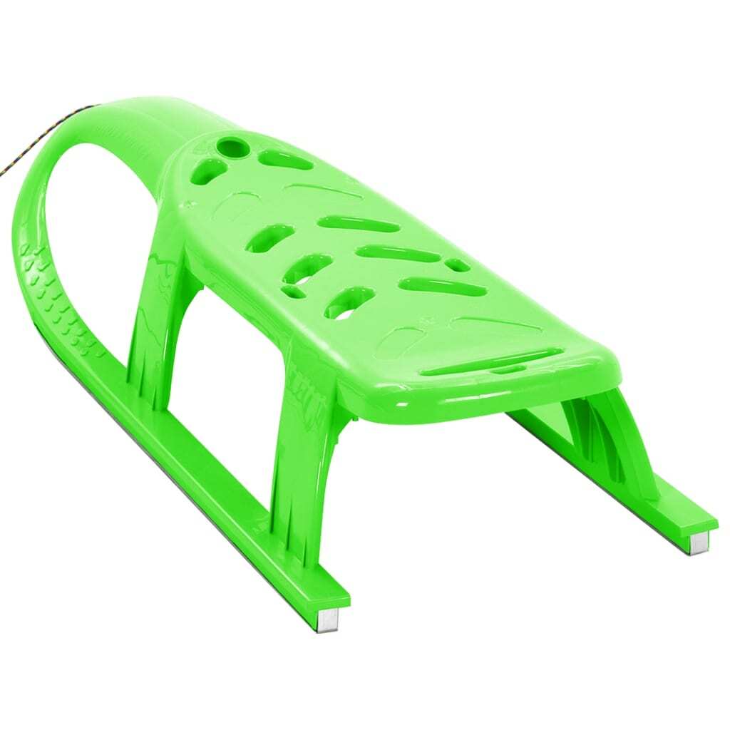 vidaXL Sledge for Children Green 102.5x40x23 cm Polypropylene