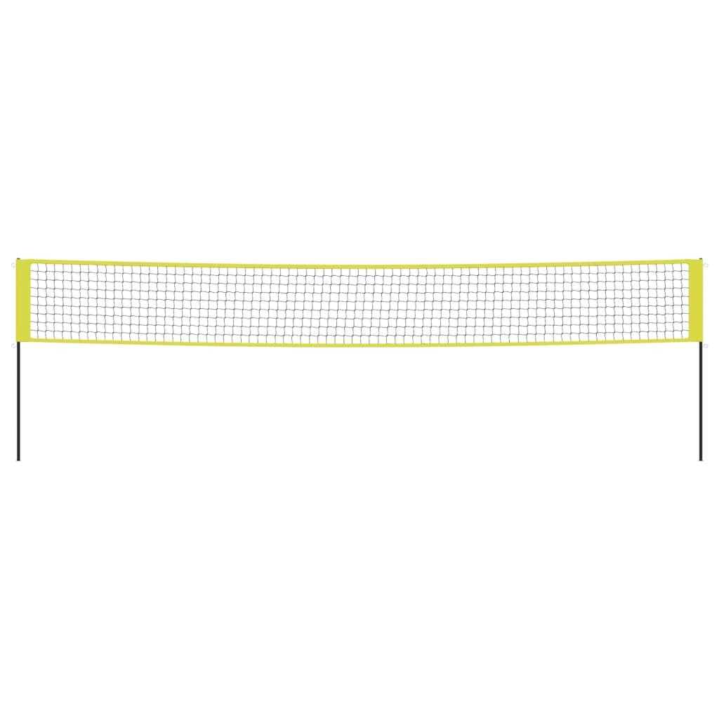 Volleyball Net Yellow and Black 823x244 cm PE Fabric