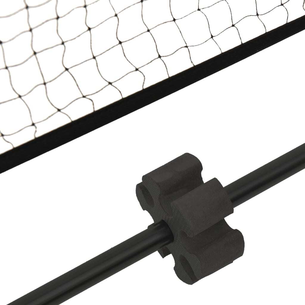 vidaXL Tennis Net Black and Red 400x100x87 cm Polyester