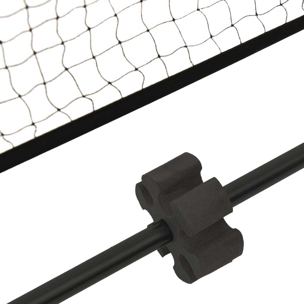 vidaXL Tennis Net Black and Red 500x100x87 cm Polyester