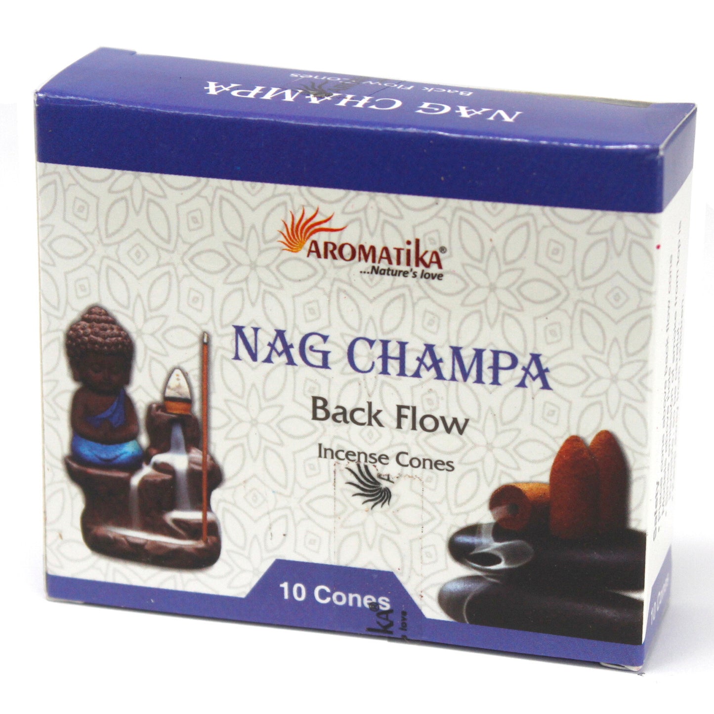 Aromatica Backflow Incense Cones - Nag Champa - Per case: 1 Piece