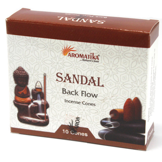 Aromatica Backflow Incense Cones - Sandalwood - Per case: 1 Piece