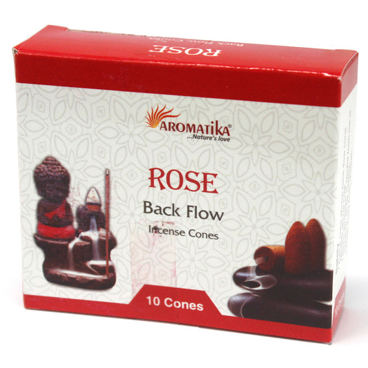 Aromatica Backflow Incense Cones - Rose - Per case: 1 Piece