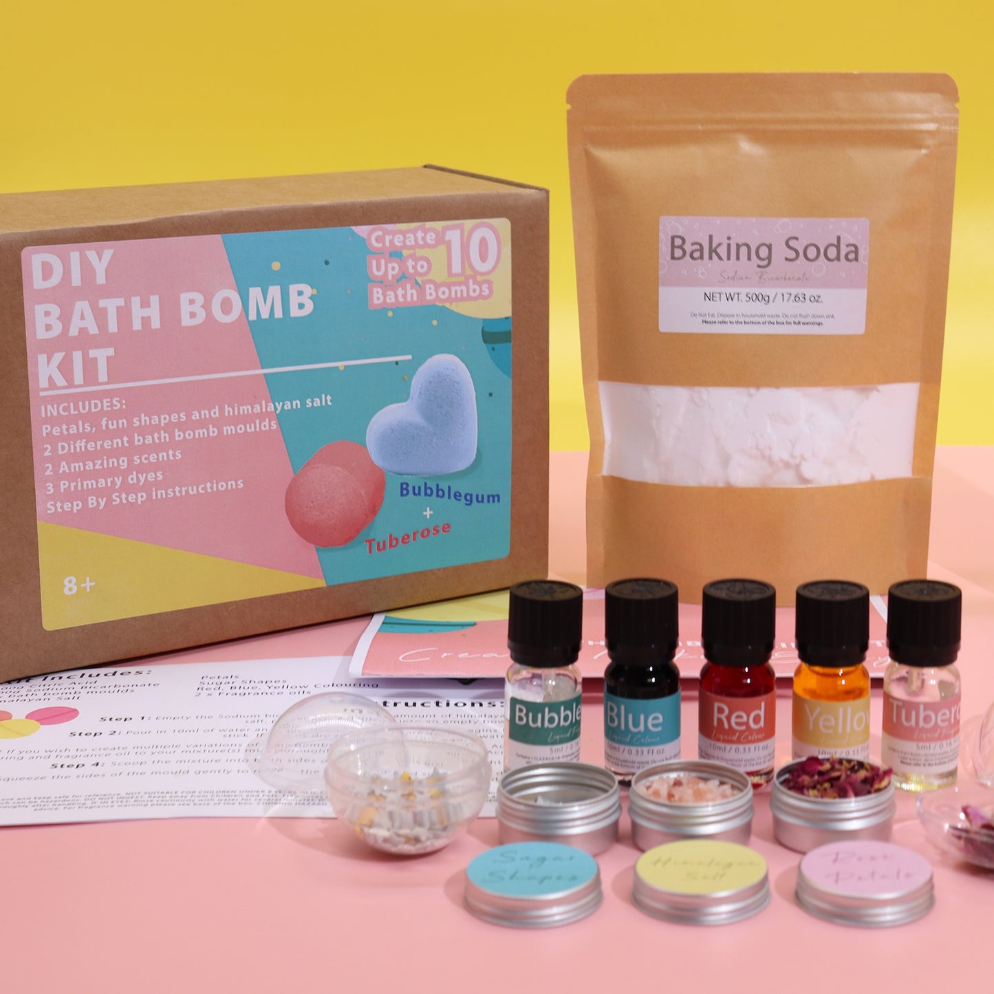 Bath Bomb Kit - Rose & Bubblegum - Per case: 1 Piece