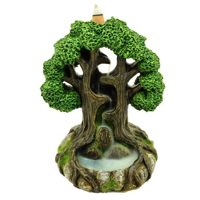 Waterfall Tree Backflow Incense Burner - Per case: 1 Piece