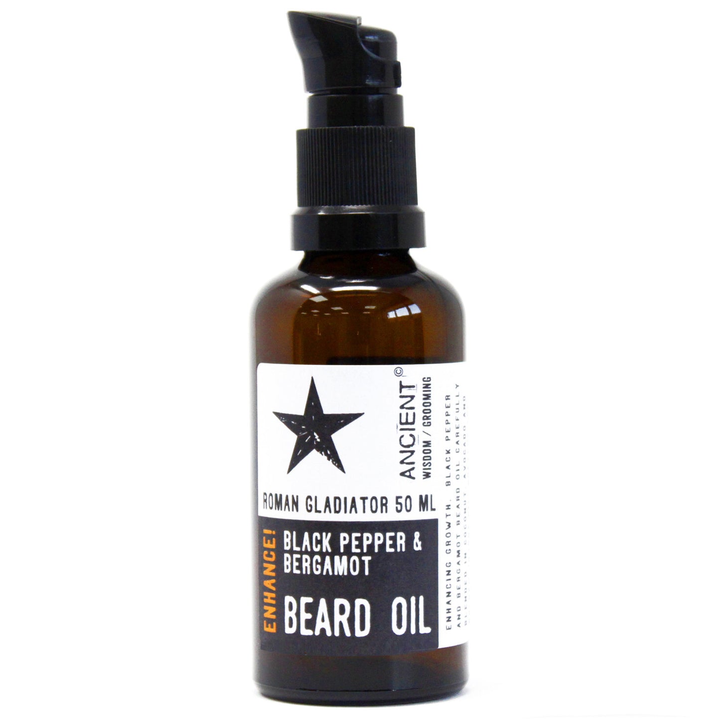 50ml Beard Oil - Roman Gladiator - Enhance! - Per case: 1 Piece