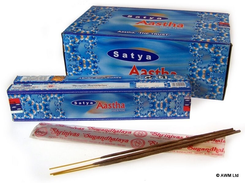 Aastha Incense - 15g packs - Per case: 1 Piece