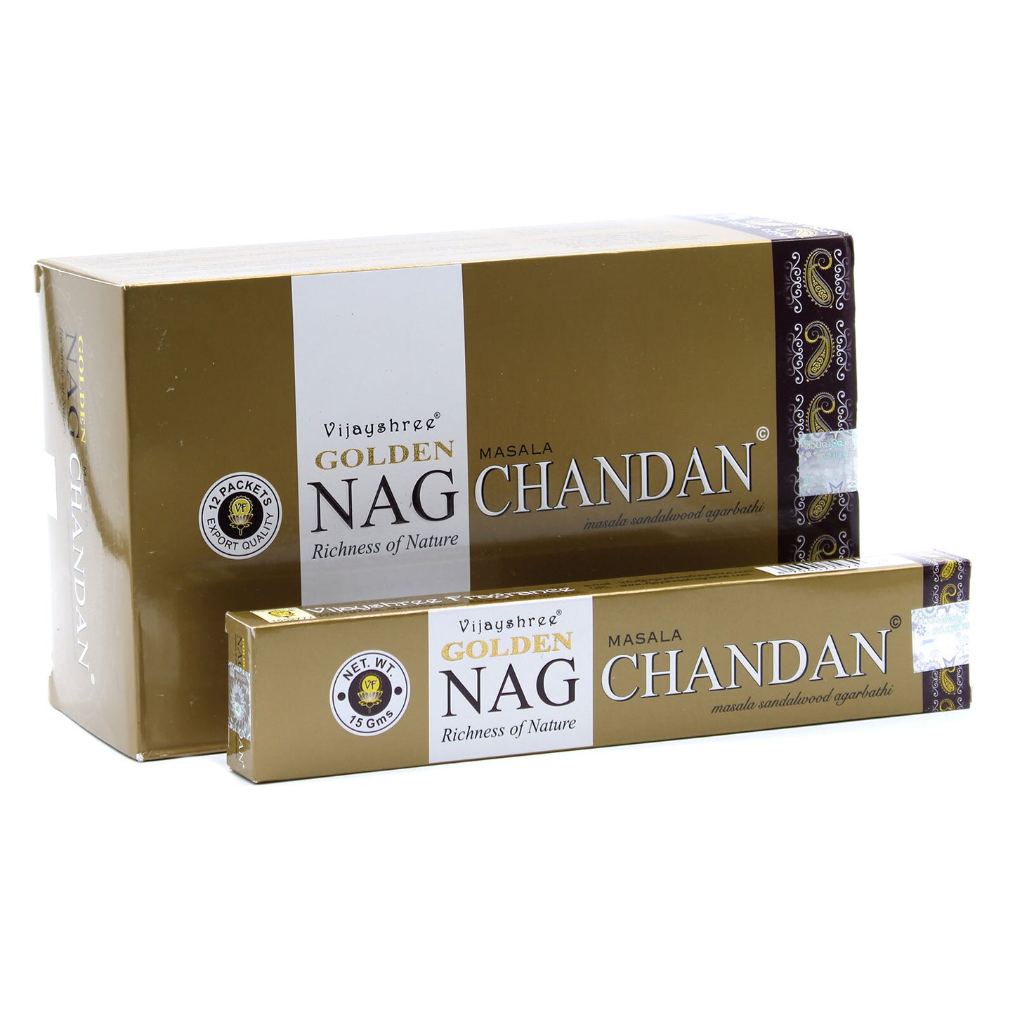 15g Golden Nag - Chandan Incense - Per case: 1 Piece