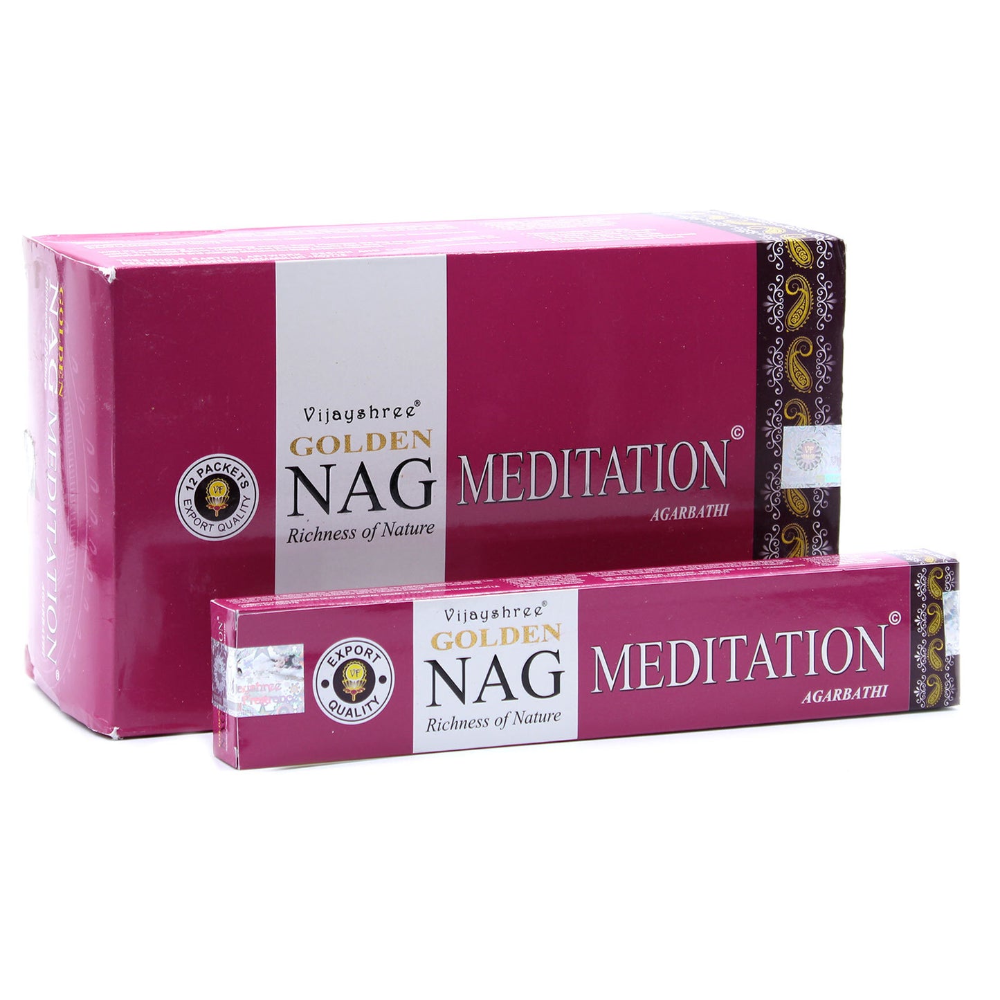 15g Golden Nag - Meditation Incense - Per case: 1 Piece