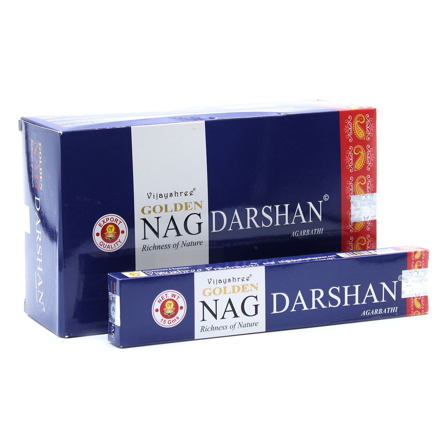 15g Golden Nag - Darshan Incense - Per case: 1 Piece