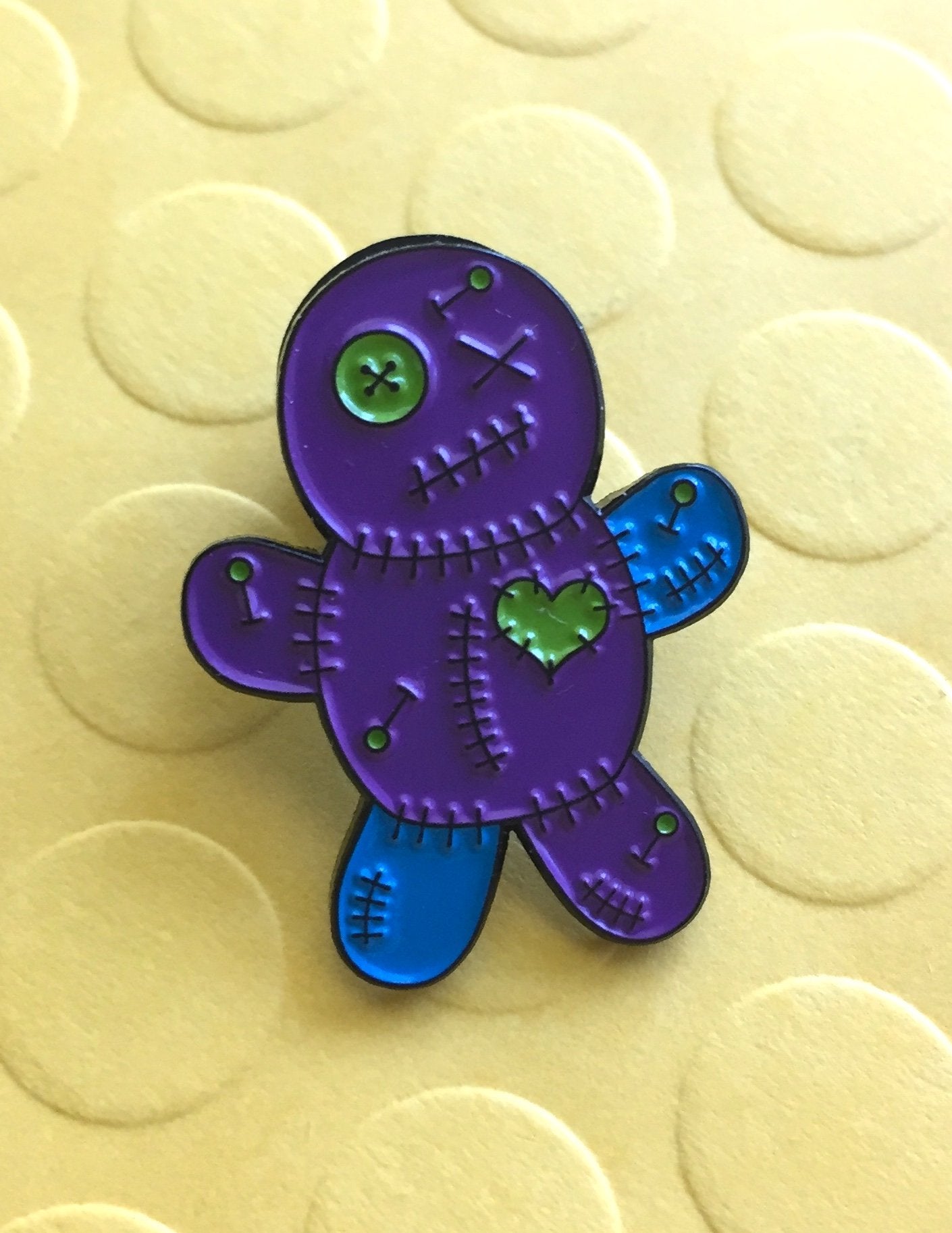 Voodoo Doll Soft Enamel Pin 1"