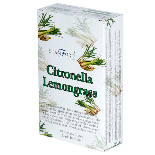 37198 Stamford Incense Cones - Citronella  and  Lemongrass - Qty: 12