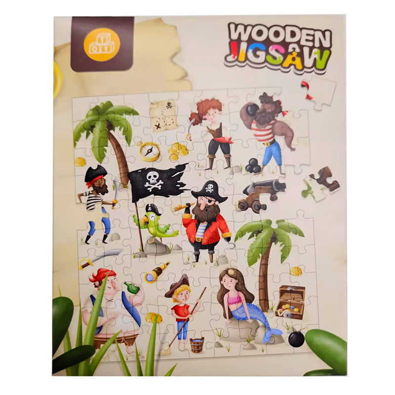 90pc Wooden Jigsaw Puzzle - Jolly Roger Pirates