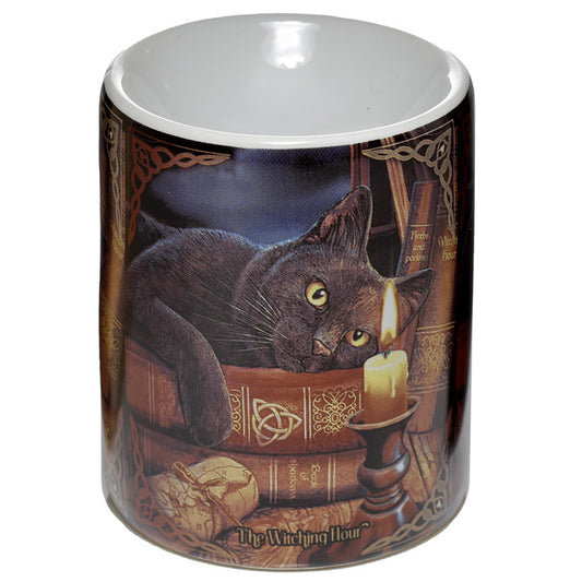 Ceramic Lisa Parker Oil Burner - The Witching Hour Cat