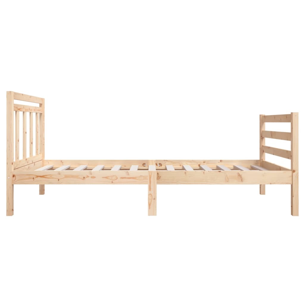 Bed Frame 75x190 cm Small Single Solid Wood