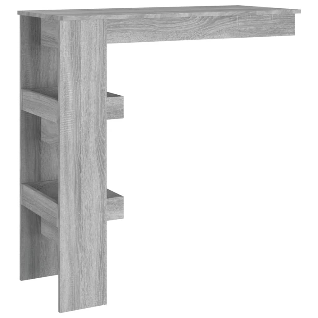 Wall Bar Table Grey Sonoma 102x45x103.5 cm Engineered Wood