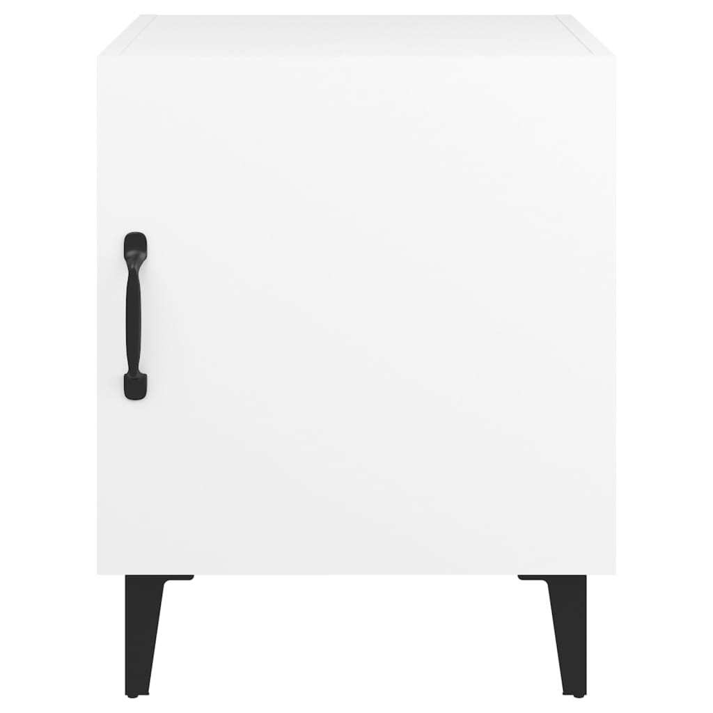 Bedside Cabinets 2 pcs White Engineered Wood