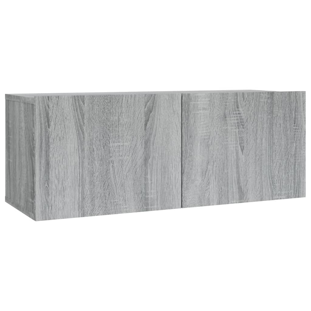 2 Piece TV Cabinet Set Grey Sonoma Engineered Wood