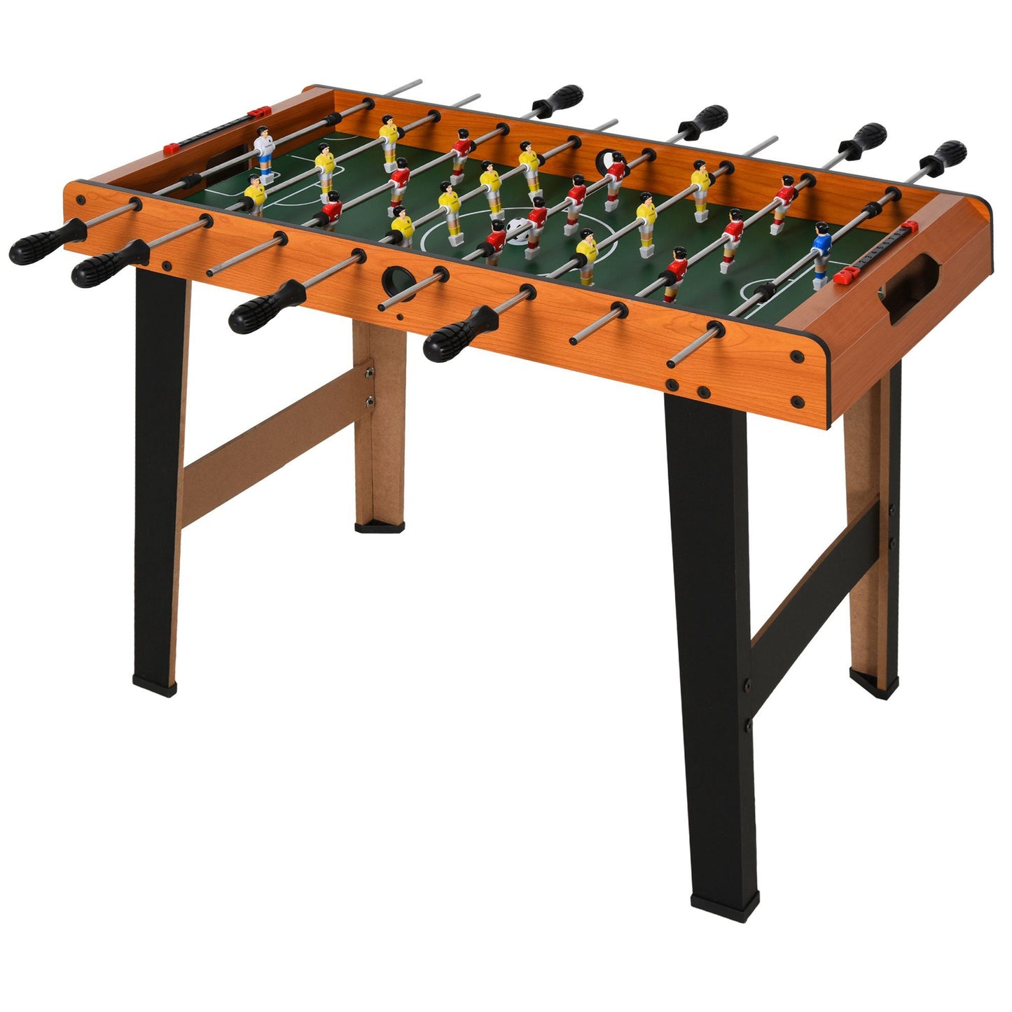 Wooden Soccer Football Table 84.5cm Arcades Game Room Bar, 2 Foosballs HOMCOM