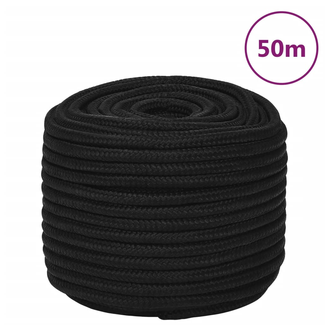 Work Rope Black 14 mm 50 m Polyester