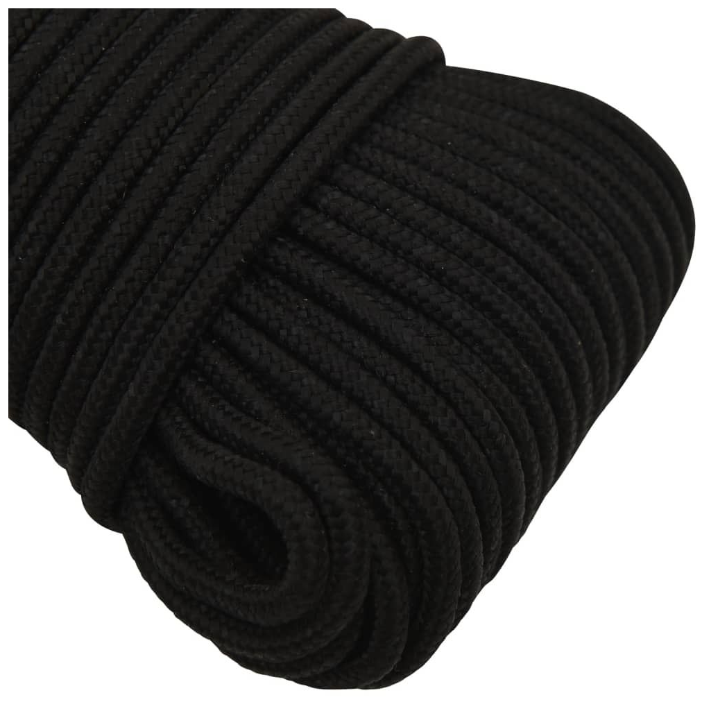 Work Rope Black 5 mm 100 m Polyester