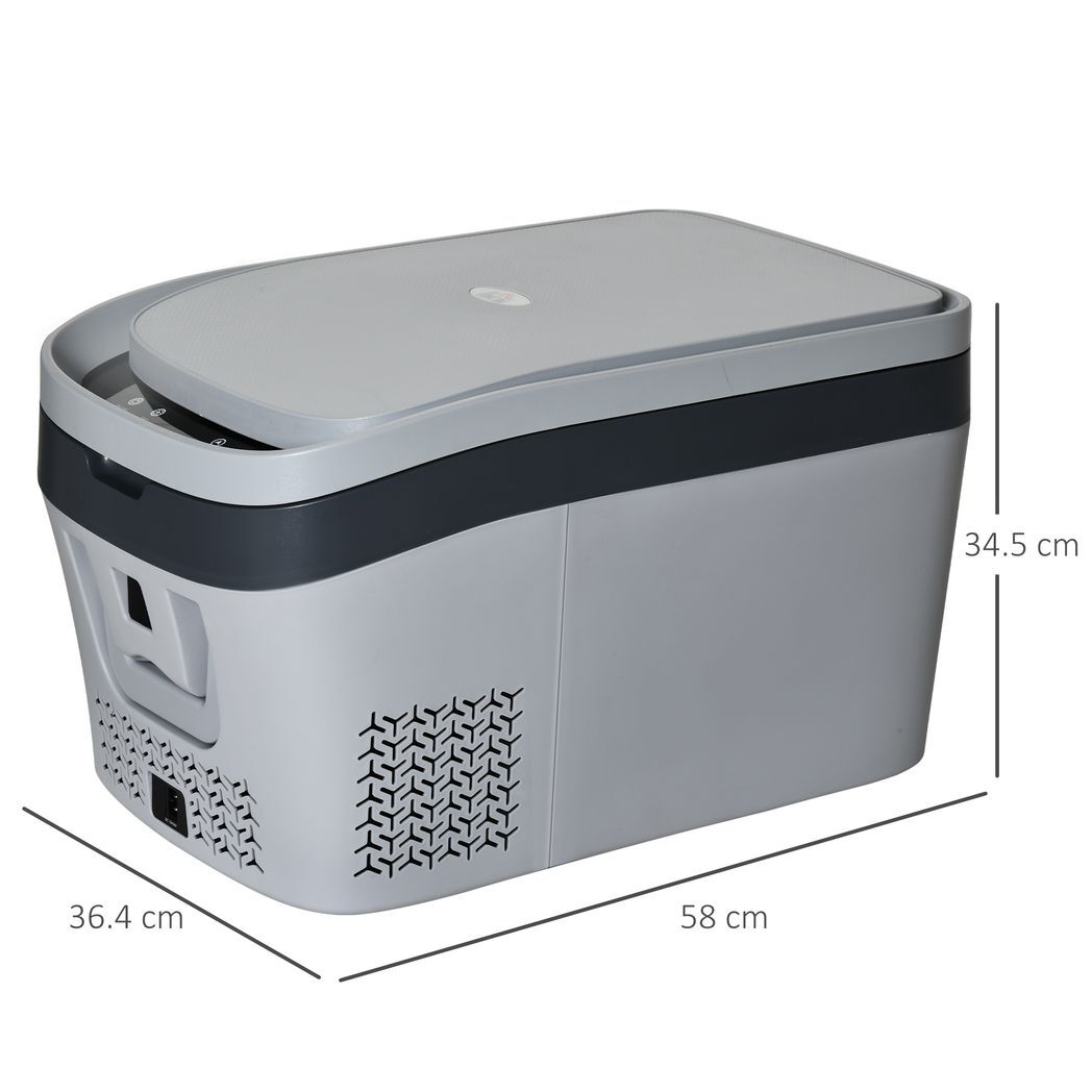 12 Volt Car Refrigerator 24L Portable Compressor Cooler Fridge Freezer