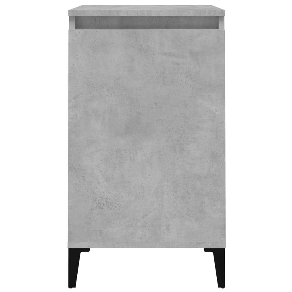 Bedside Cabinet Concrete Grey 40x35x70 cm Engineered Wood