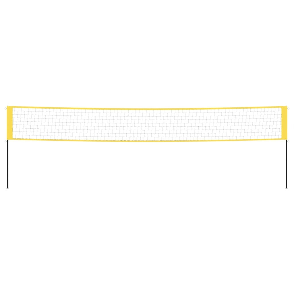 Badminton Net Yellow and Black 600x155 cm PE Fabric