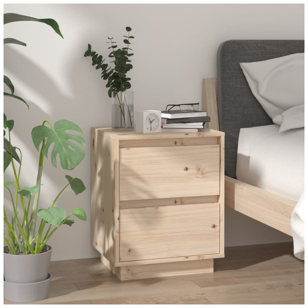 Bedside Cabinet 40x35x50 cm Solid Wood Pine