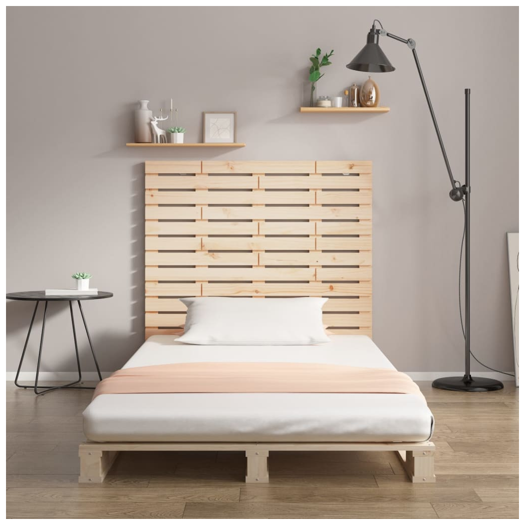 Wall Headboard 96x3x91.5 cm Solid Wood Pine