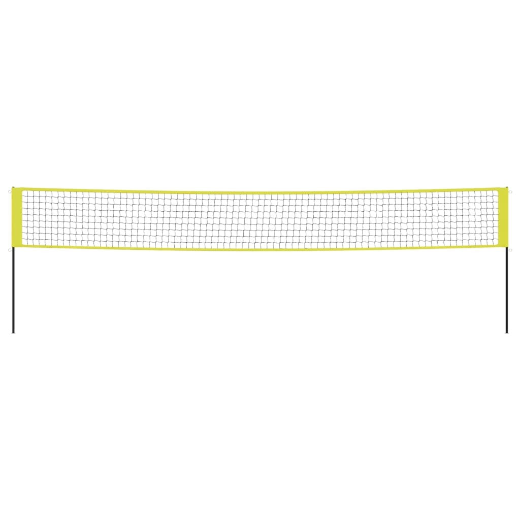 Volleyball Net Yellow and Black 823x244 cm PE Fabric