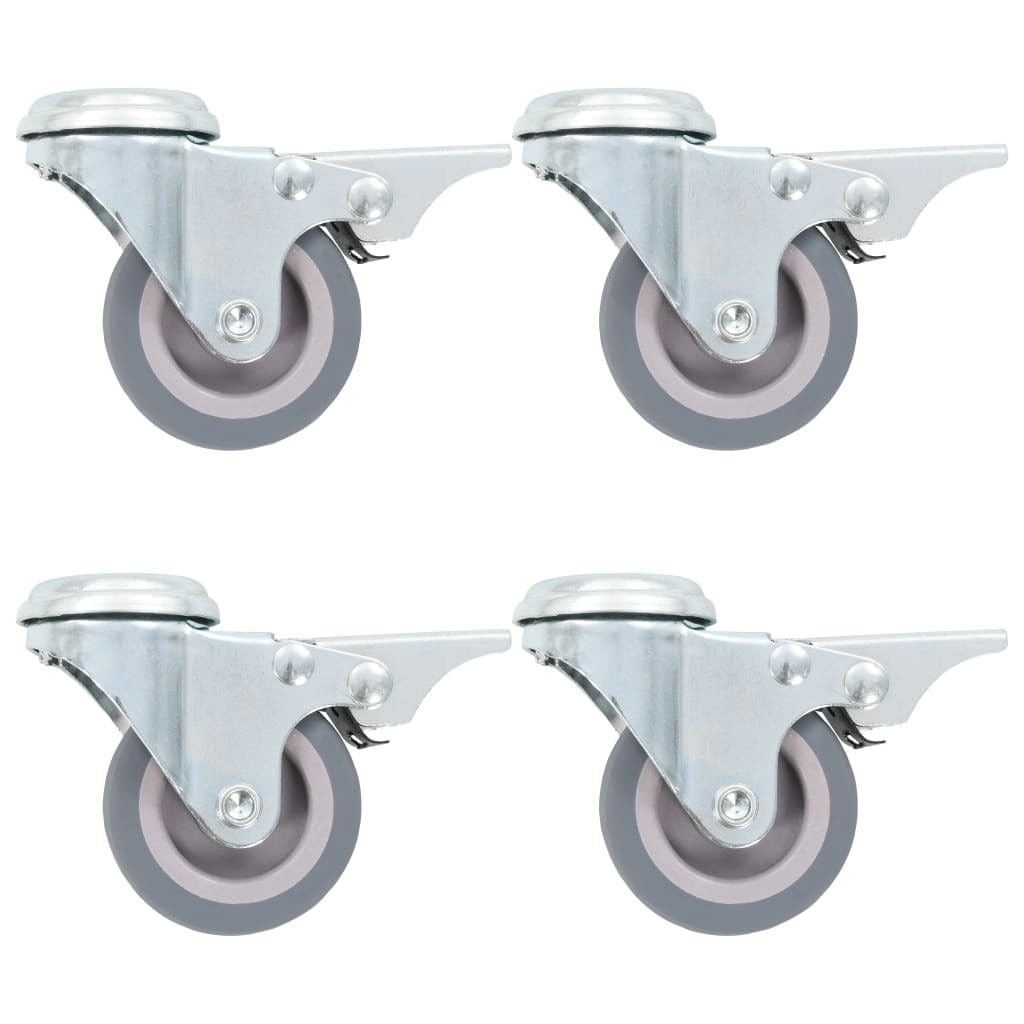 8 pcs Bolt Hole Swivel Casters 50 mm