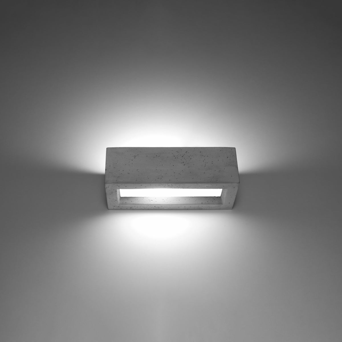 Wall lamp concrete, glass Vega modern Design E27